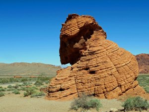 Valley of Fire State Park rock sculpture.