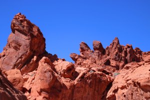 Rocks near Visitor's Center at Valley of Fire State Park near Las Vegas.