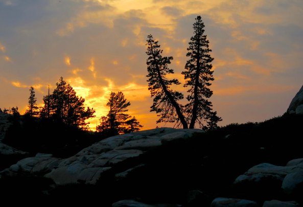 Sunset in the Five Lakes Basin of the Grouse Ridge Non-Motorized Area.