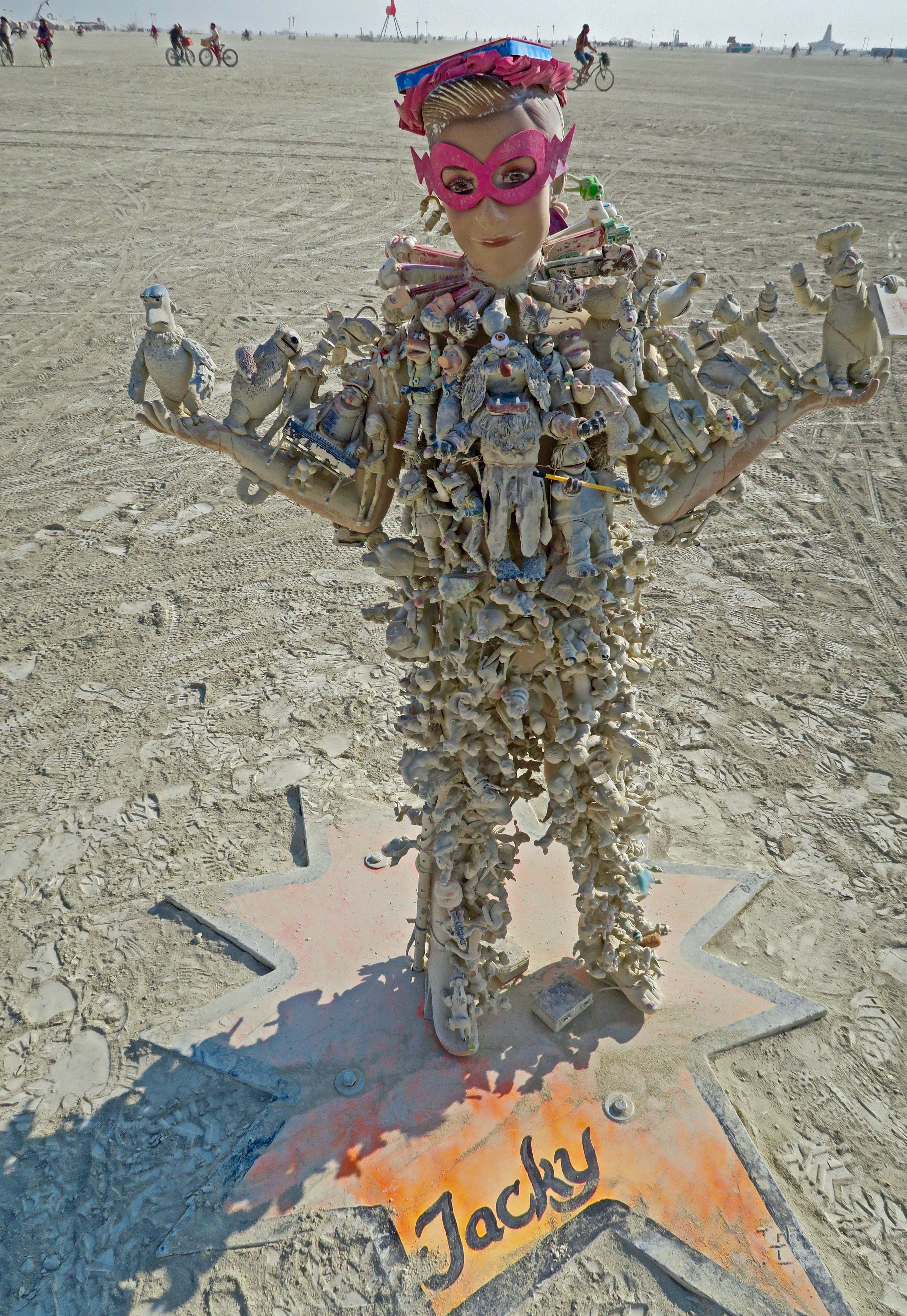 Action Figure Family member Jacky at Burning Man 2017