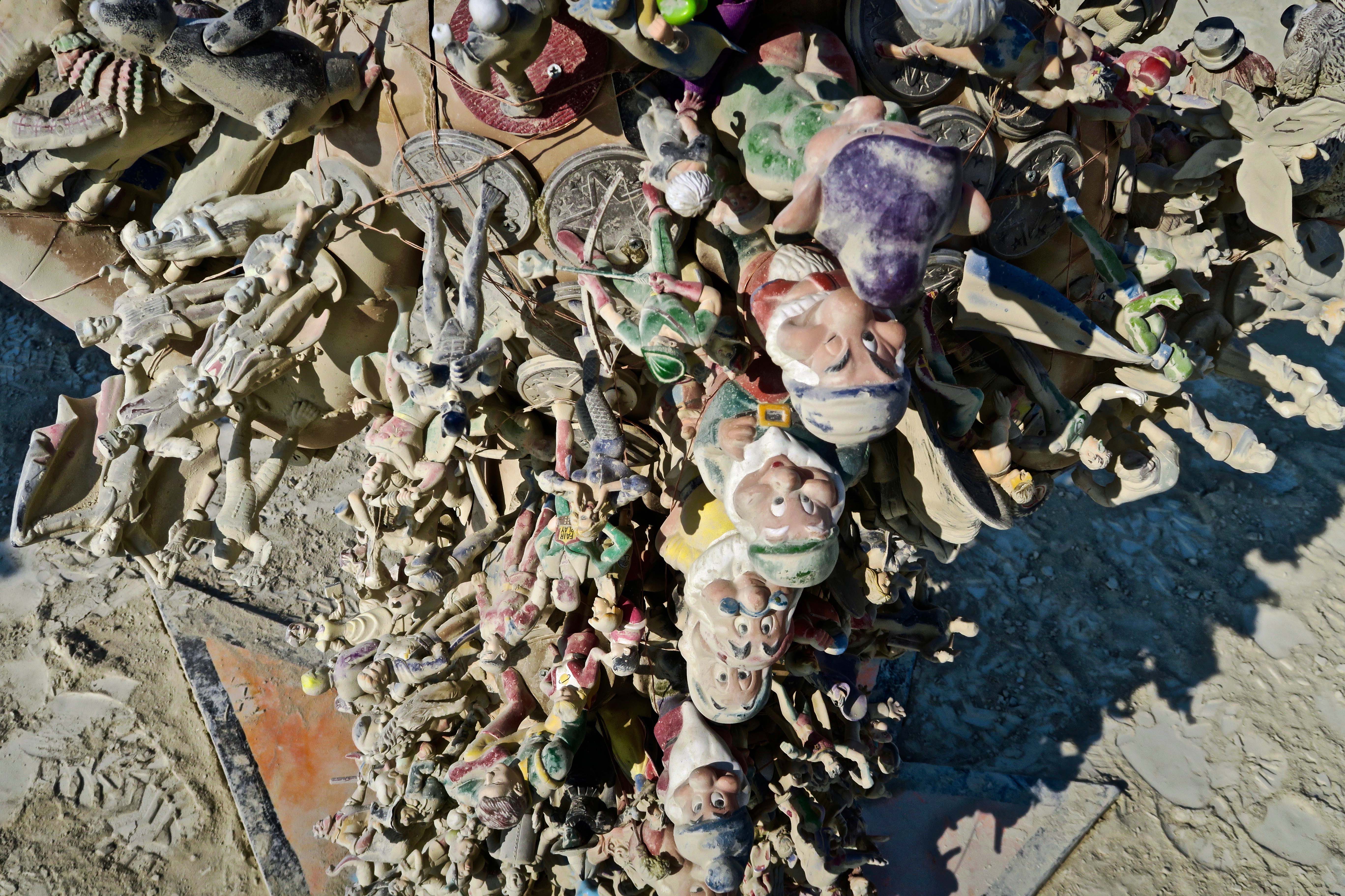 Seven dwarves on Action Figure Family, Burning Man 2017