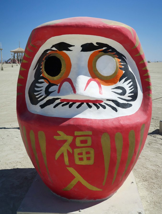 Daruma by Angela Chang Burning Man 2017