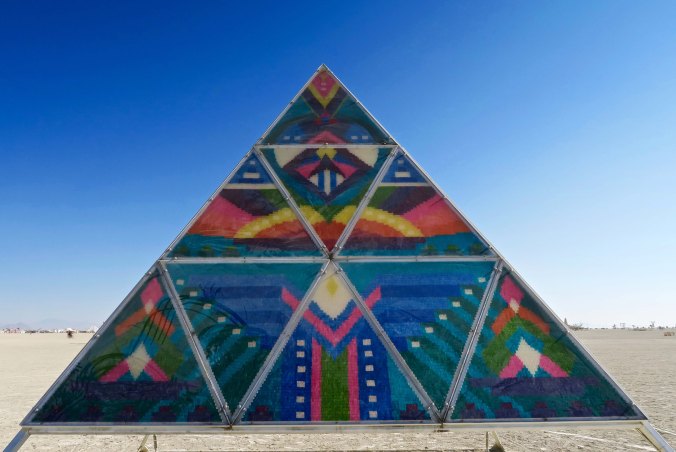 Gummy Bear pyramid at Burning Man 2017