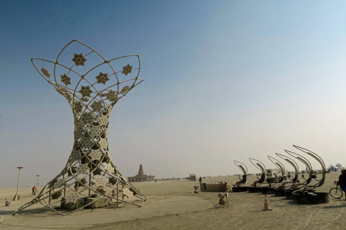 ILUMINA with chairs at Burning Man 2017
