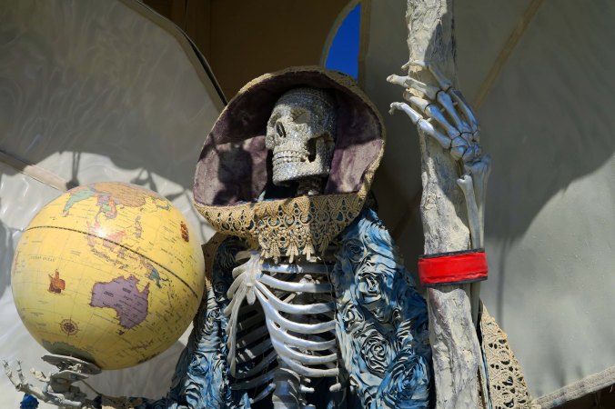 La Santisima Muerte close up at Burning Man 2017