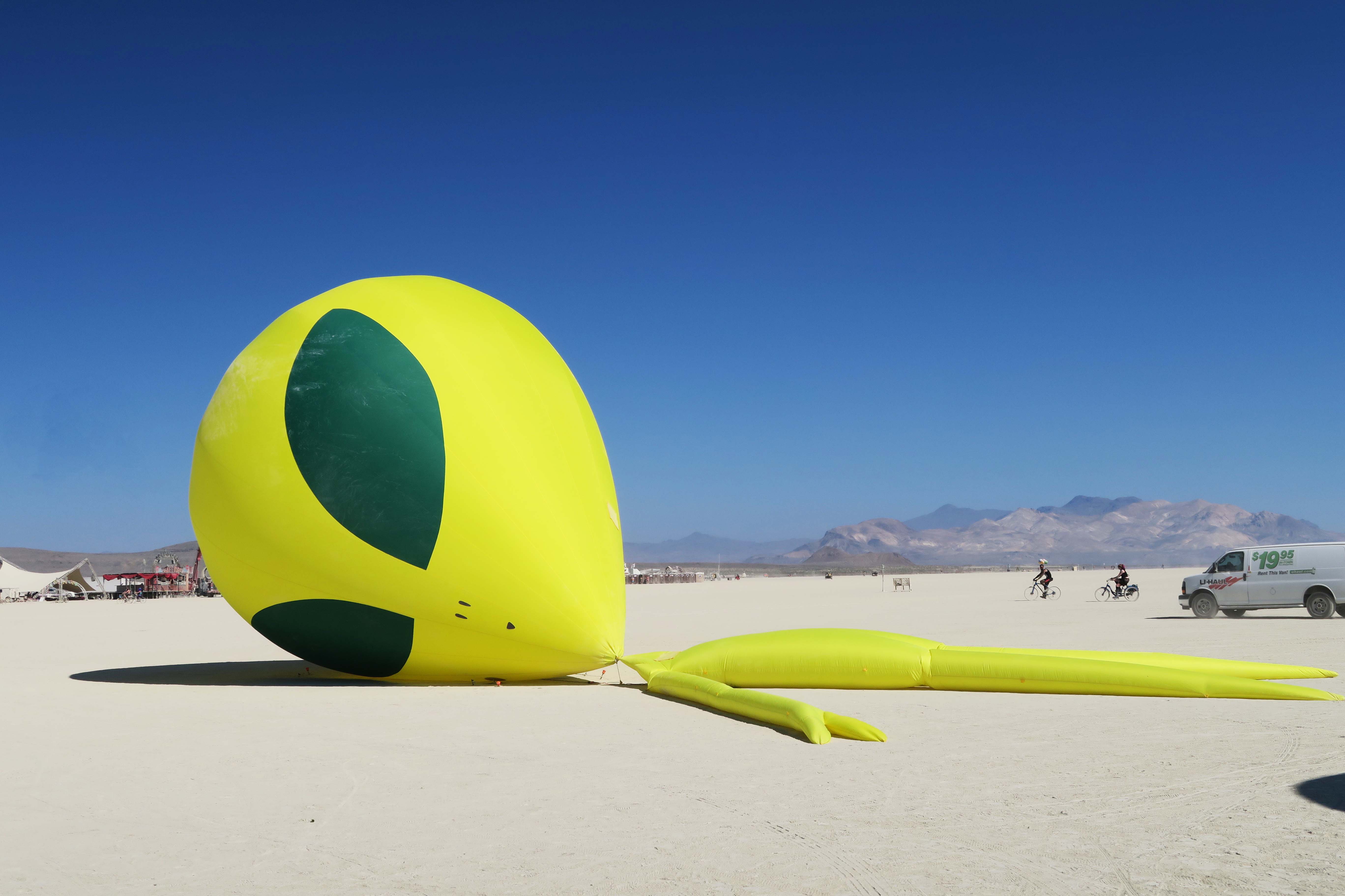 Roswell alien at Burning Man 2017