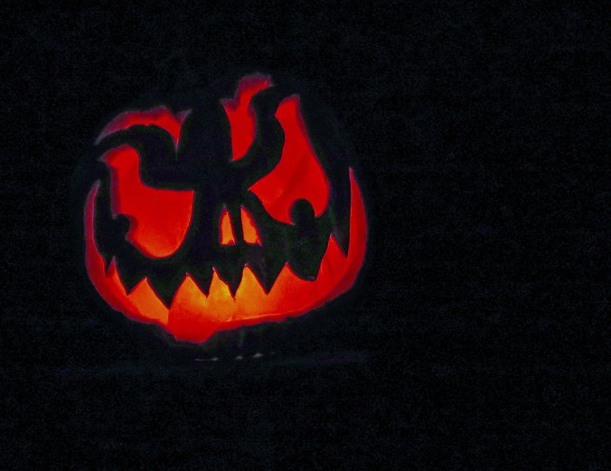 Sharp toothed pumpkin at Jack-o-Lantern Spectacular in Rhode Island