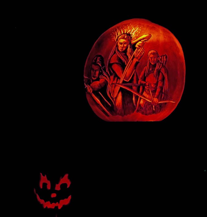 The elves of the Hobbit at the Jack-o-Lantern Spectacular