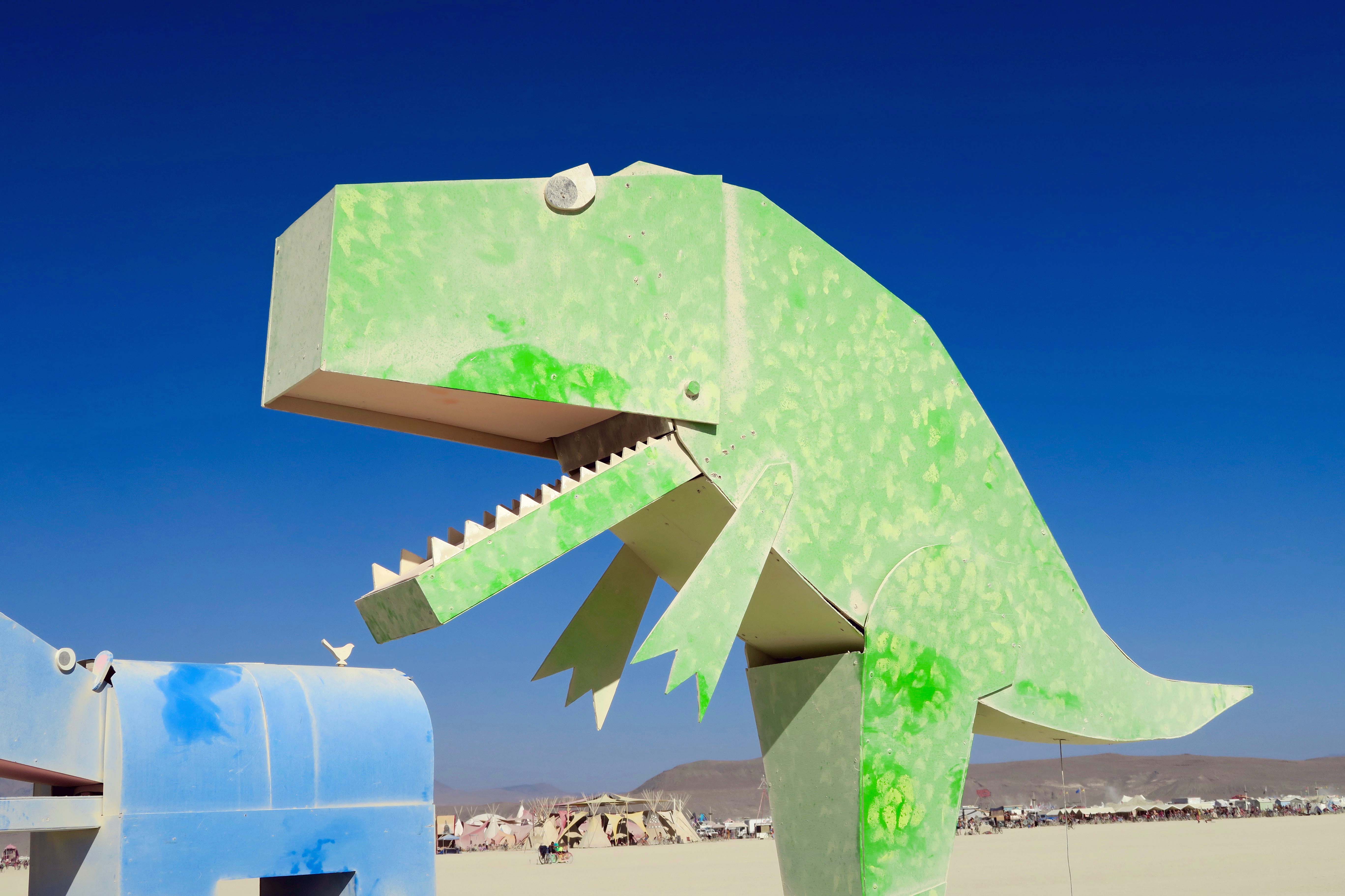 Tyrannosaurus Rex at Burning Man 2017