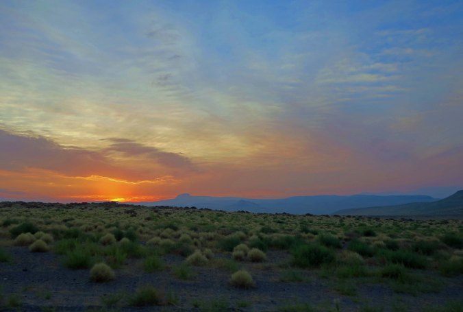 View leaving Burning Man 2017