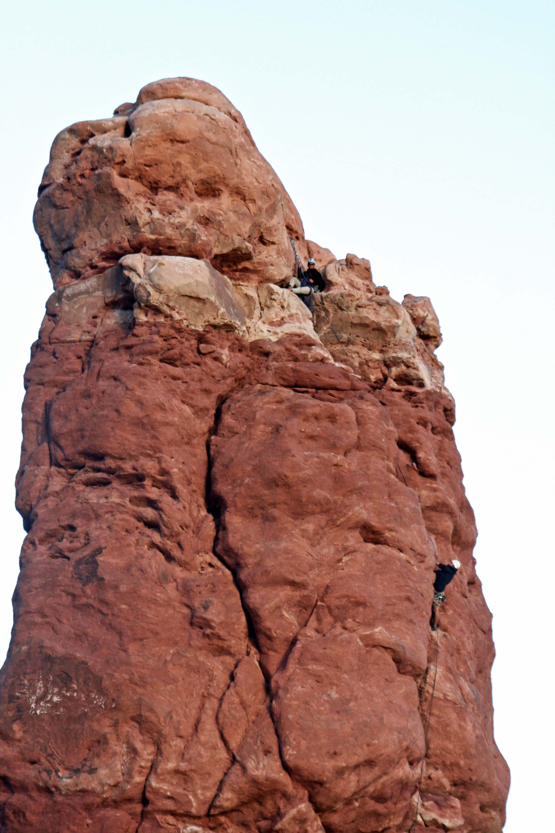 Climbers in Arches NP