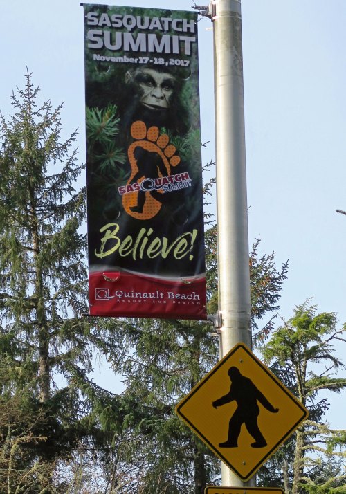 Bigfoot crossing sign