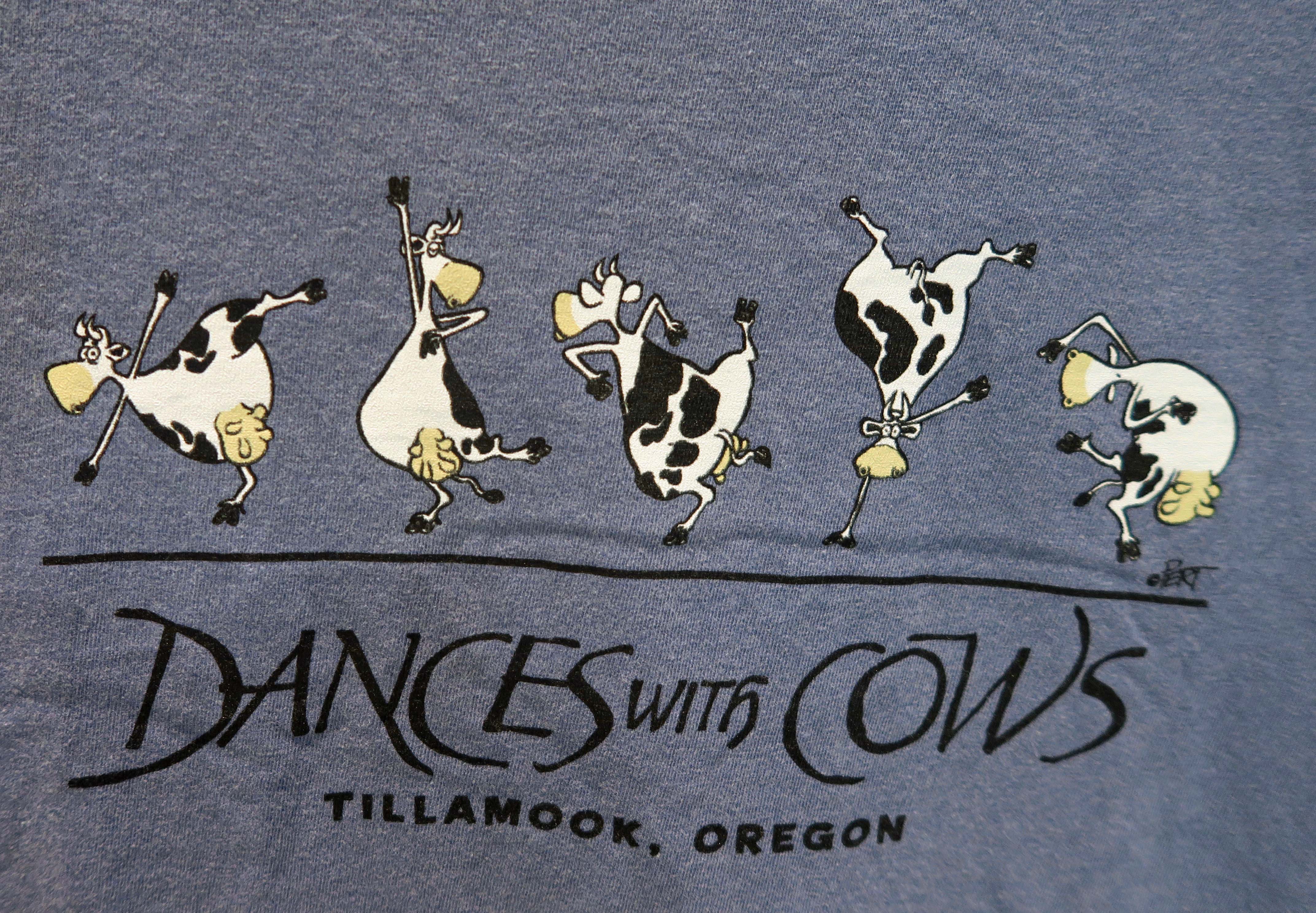 Cow T-shirt at Tillamook Cheese Factory