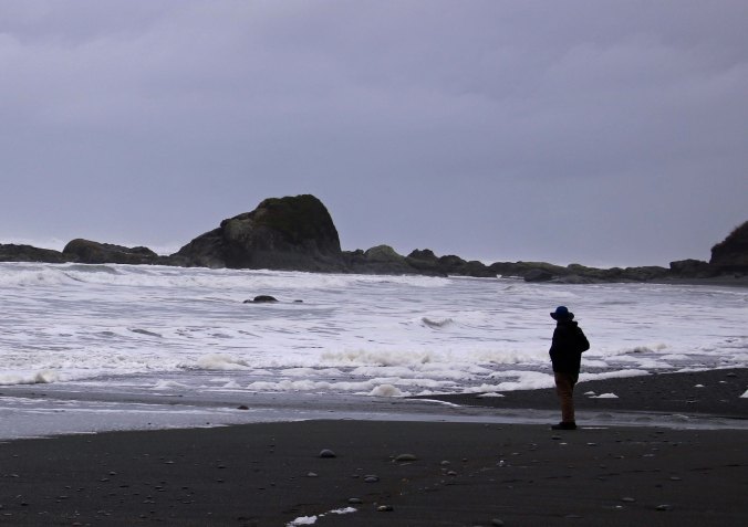 Curt Mekemaon at Beach 5, Olympic National Park P
