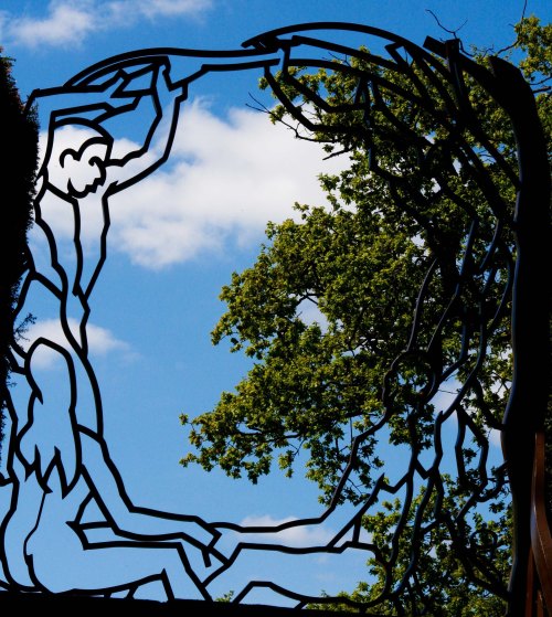 Metal sculpture at Chatsworth