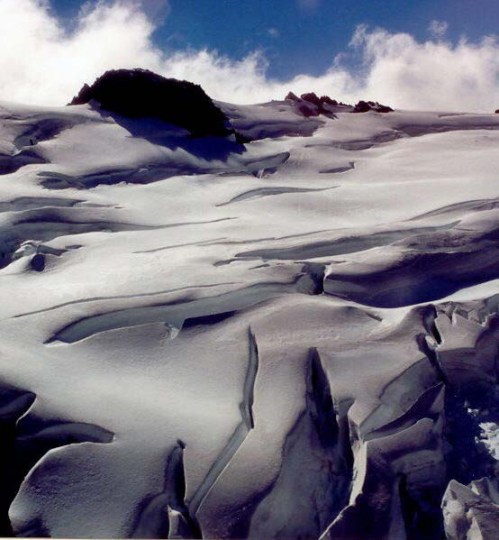 New Zealand glacier photo by Curtis Mekemson.