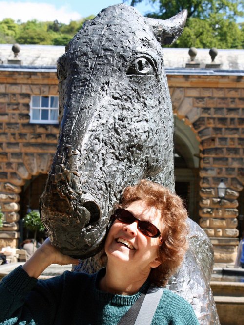 Peggy and horse at Chatsworth