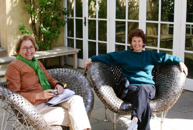 Peggy Mekemson and Jane Hagedorn at Chatsworth