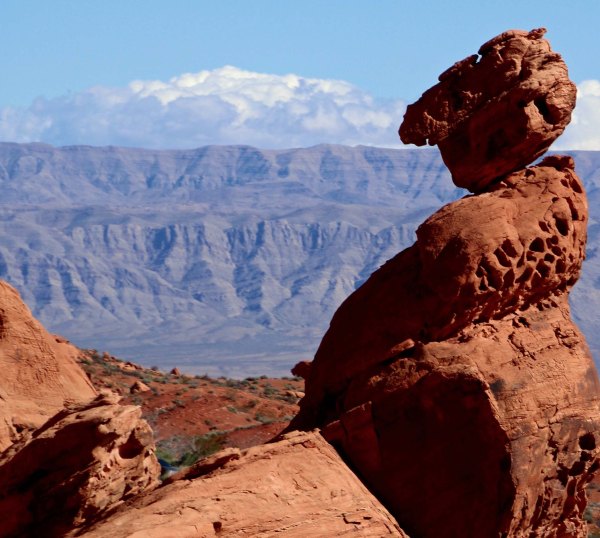 Rock sculpture in Valley of Fire State Park