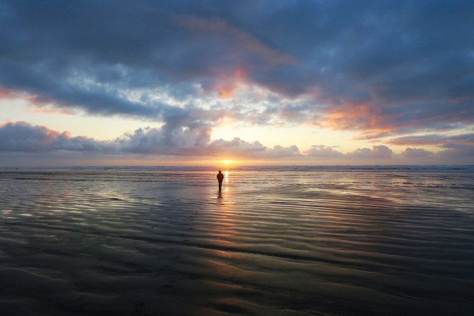 Peggy Mekemson at Copalis Beach