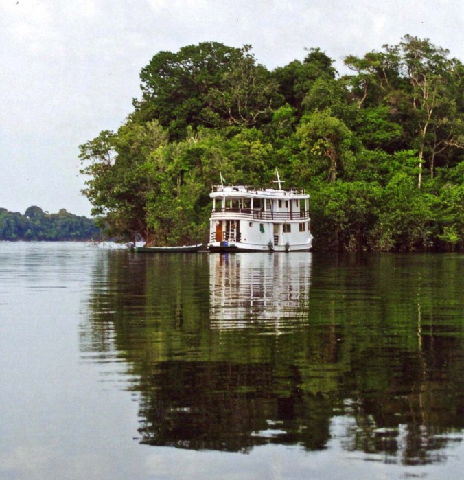 Amazon Clipper on tributary of Amazon River