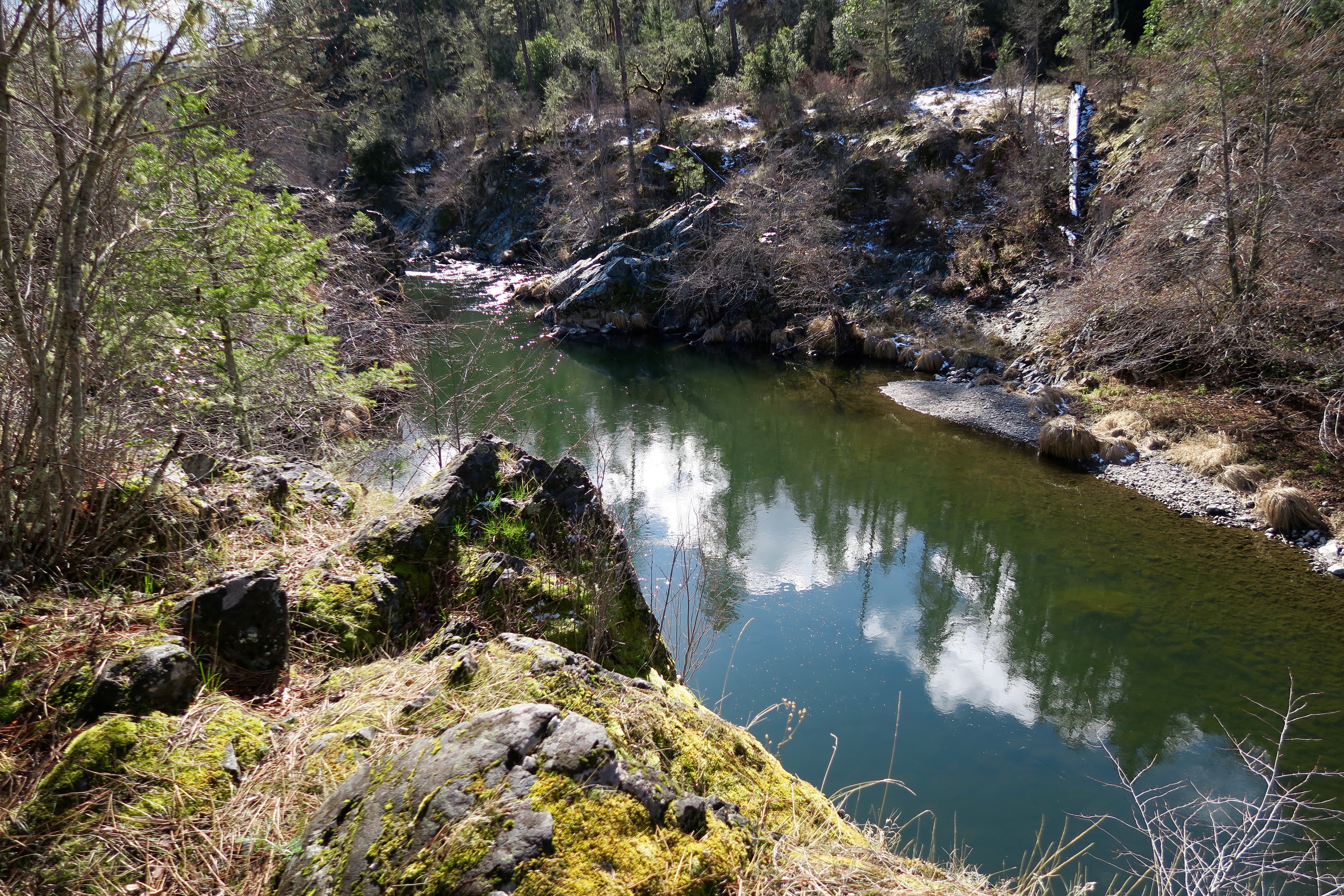 Applegate River looking spring-like in February