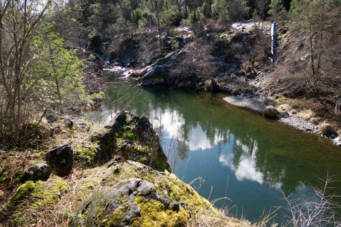 Applegate River looking spring-like in February