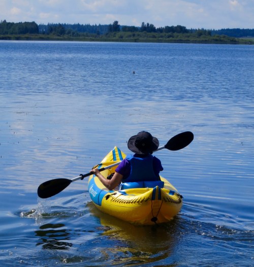 Peggy Mekemson Kayaking in Quesnel