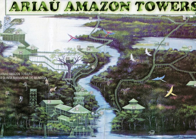 Map of Ariau Amazon Tower