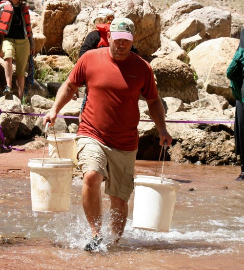 Retrieving water on the Colorado
