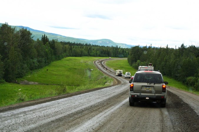Road Construction along Alaska Highway