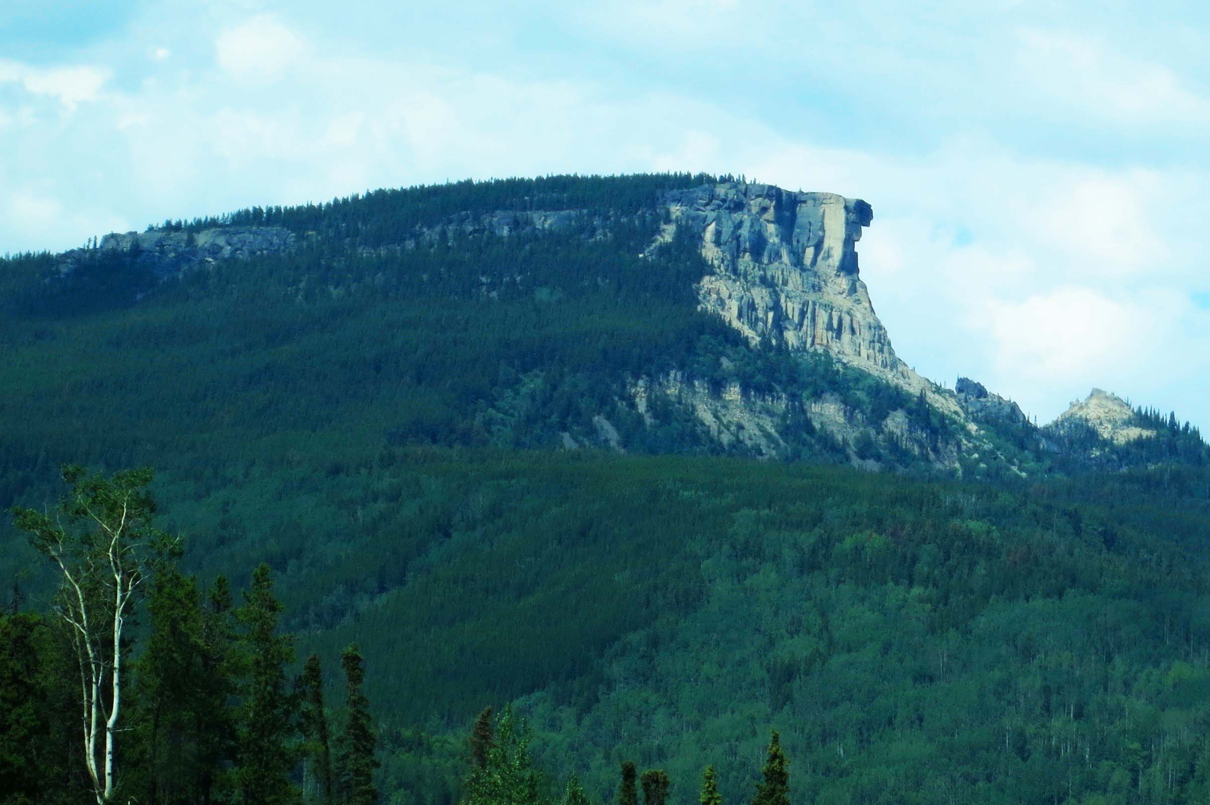 Rock Face along Alaska Highway