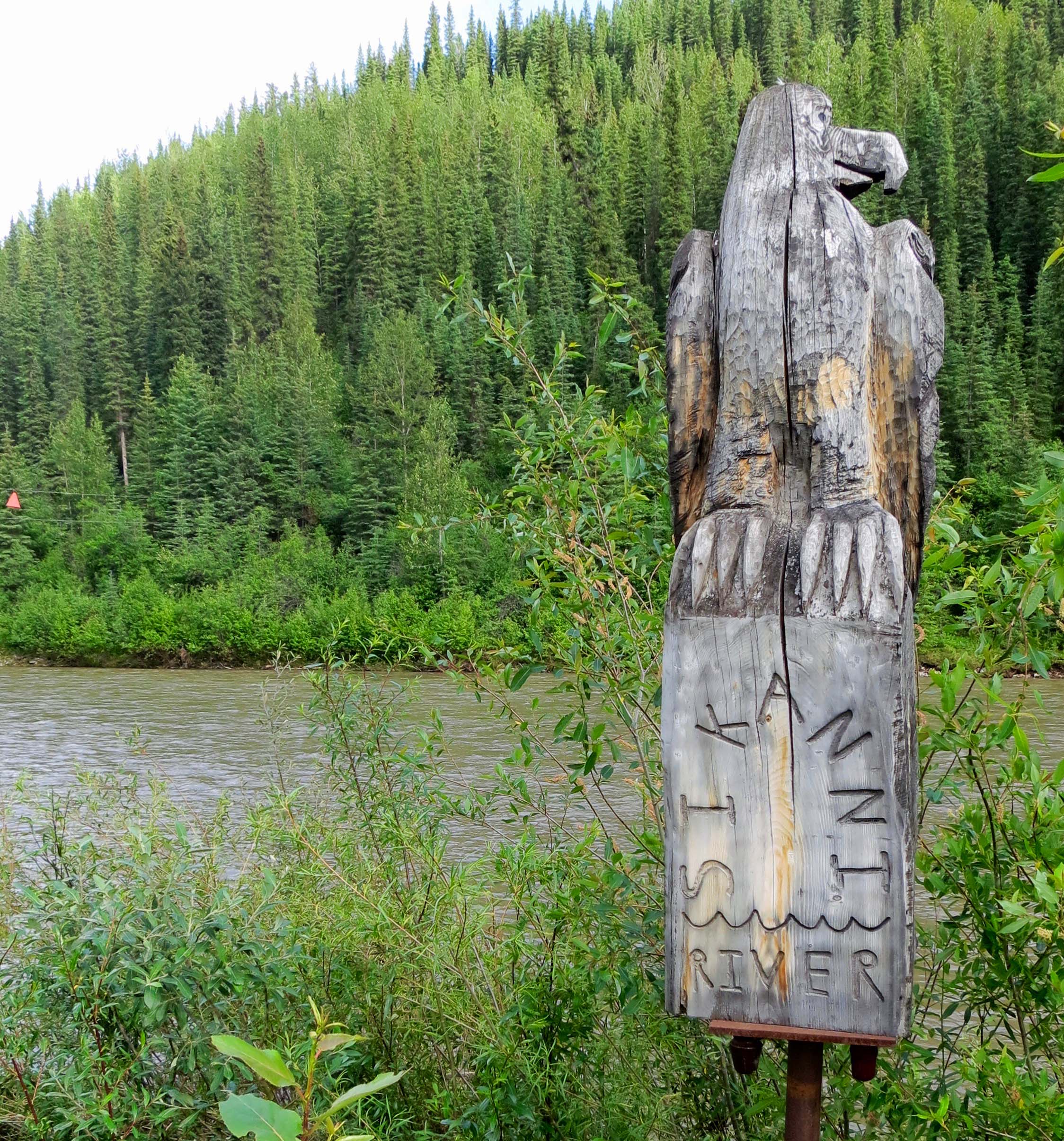 Sign for Sikanni Chief River