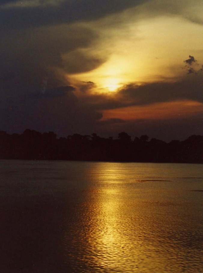 Sunset on the Amazon