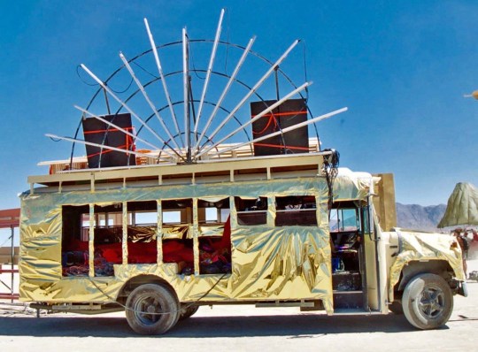 Bus mutant vehicle at Burning Man