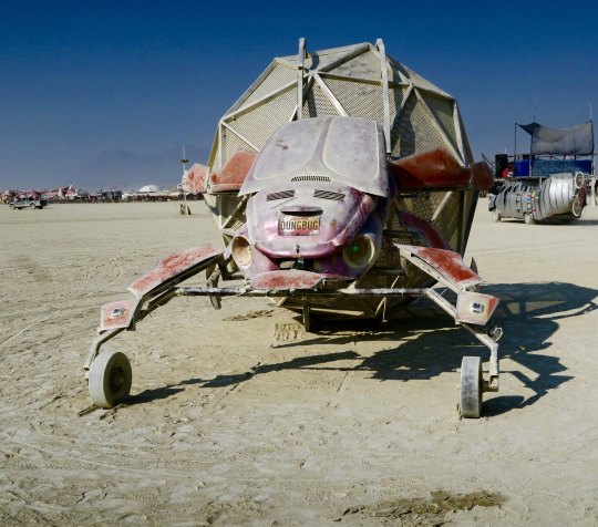 Dung beetle mutant vehicle at Burning Man.