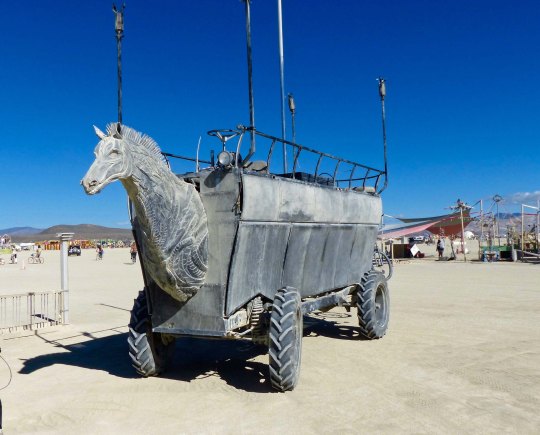 Horsecars mutant vehicle at Burning Man.