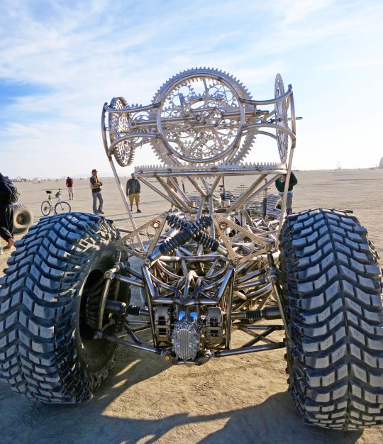 Modern hot rod at Burning Man.