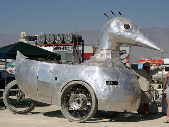 Duck mutant vehicle at Burning Man.