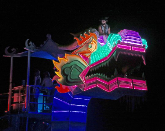 Large dragon mutant vehicle at Burning Man.