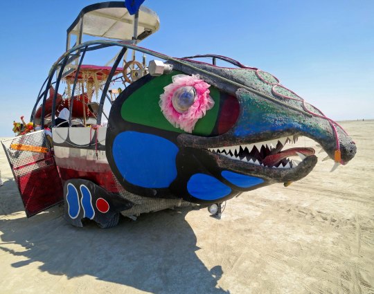 Pin eyed mutant vehicle at Burning Man.