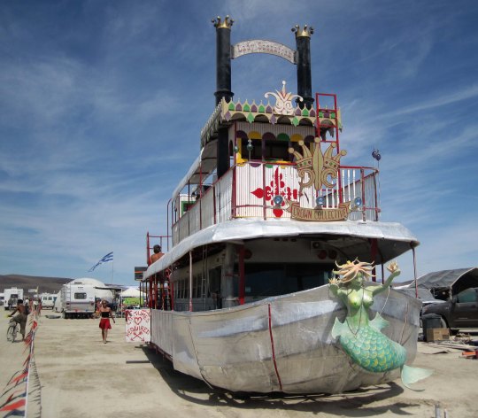 River boat mutant vehicle at Burning Man.