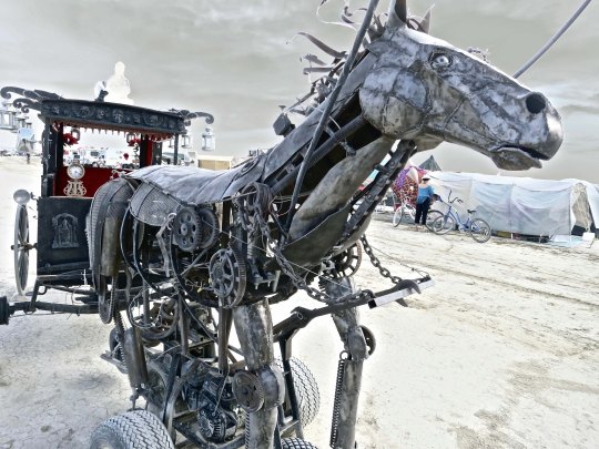 Steampunk horse at Burning Man.