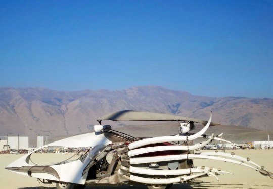 Squid mutant vehicle at Burning Man.