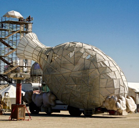 Mutant vehicle vase at Burning Man.